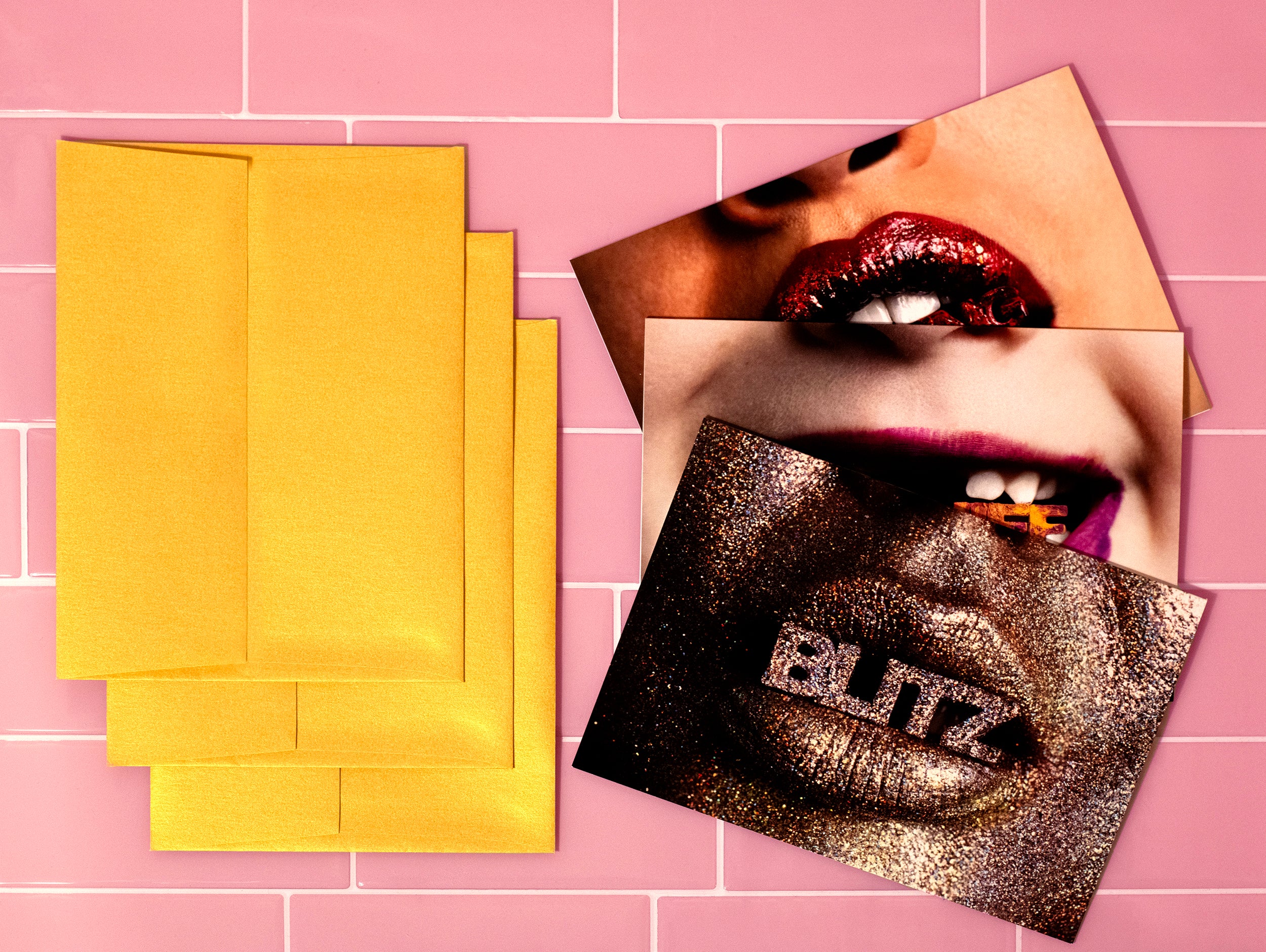 FESTIVE GREETING CARD SET - 3 CARDS