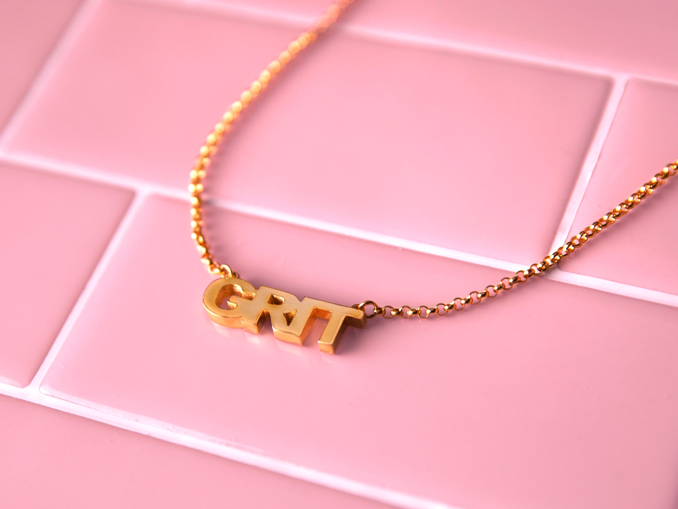 GRIT NECKLACE - 18K GOLD VERMEIL