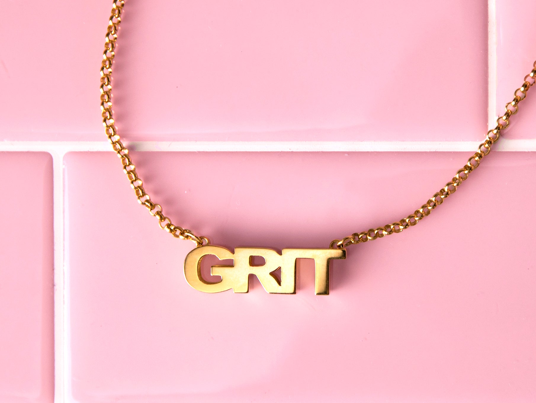 GRIT NECKLACE - 14K SOLID GOLD